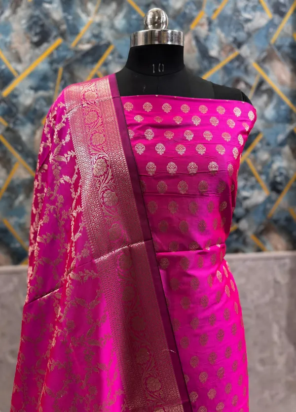 Magenta_Katan_Silk_Floral_Zari_Daman_Booti_Banarasi_Suit_with_Tilfi_Zari_Jaal_Dupatta_800SKL_KSD13