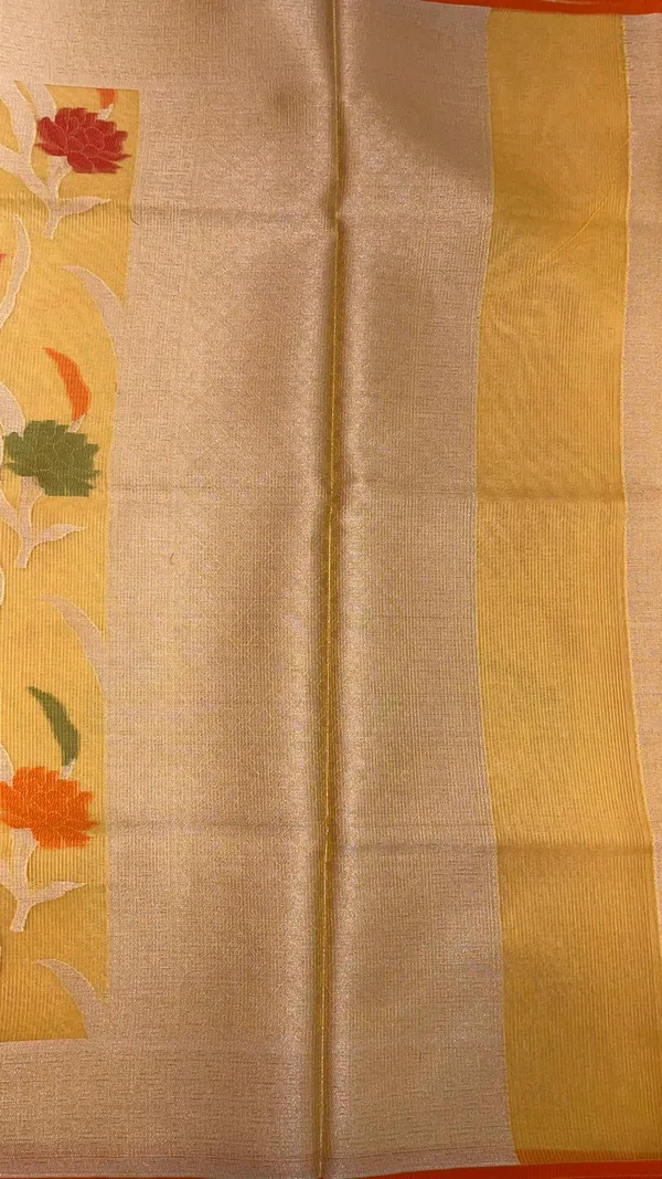 Yellow_Cotton_Blend_Banarasi_Sarees_For_Women_GEASF_763