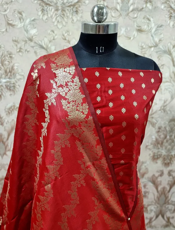 Red_Katan_Silk_Floral_Zari_Booti_with_Aada_Stripe_Dupatta_Banarasi_Suit_700SKL_KS57