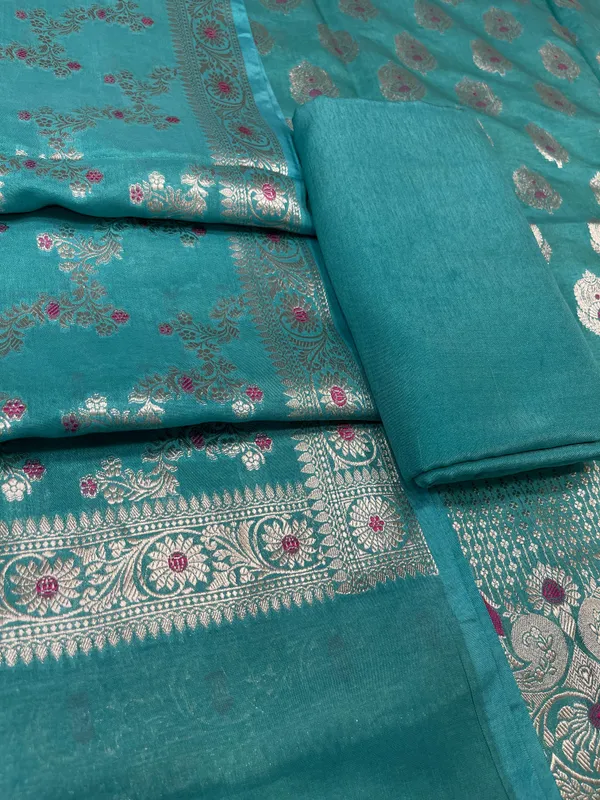 Puresilk_Handloom_Sea_Green_Viscose_Silk_Banarasi_3_pcs_Suit_Set_RHN_VS7
