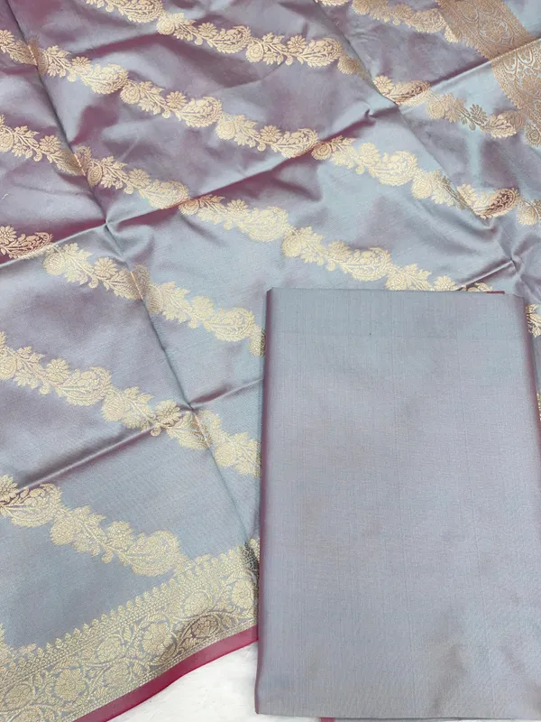 Grey_Katan_Plain_Banarasi_3_pcs_Suit_Set_650JD_KP5