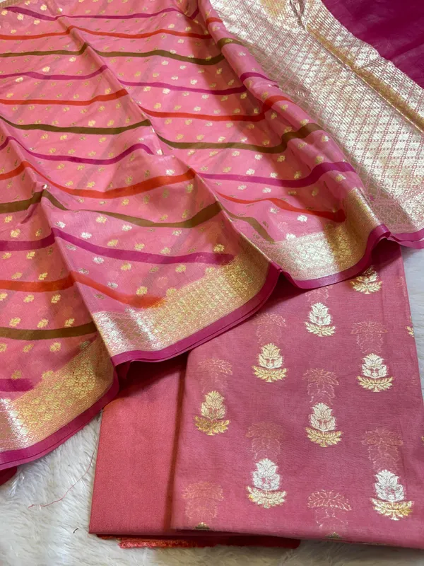 Pink_Pure_Mercerised_Silk_Banarasi_3_pcs_Suit_Set_with_Stripe_Rangkaat_Dupatta_1250SKL_MS5