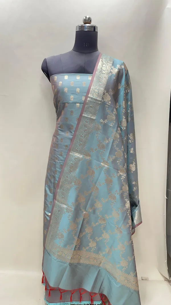 Seagreen_Semi_Katan_Silk_Handloom_Banarasi_3_pcs_Suit_Set_MUB_SK40