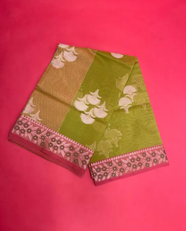 Green_Cotton_Blend_Banarasi_Sarees_For_Women_GEHKR_25