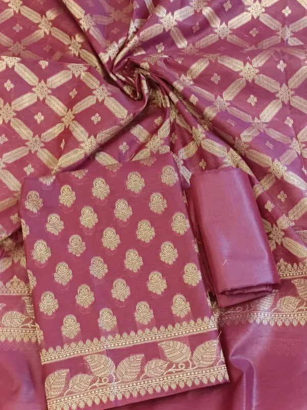 Burgundy_Cotton_Blend_Floral_Zari_Booti_with_Zig-Zag_Zari_Jaal_Dupatta_Banarasi_Suit_65SHL_PV3