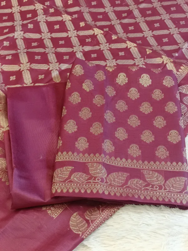 Burgundy_Cotton_Blend_Floral_Zari_Booti_with_Zig-Zag_Zari_Jaal_Dupatta_Banarasi_Suit_65SHL_PV3