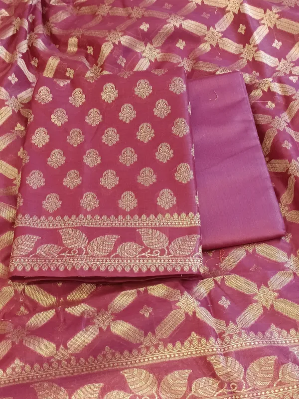 Burgundy_Cotton_Blend_Floral_Zari_Booti_with_Zig-Zag_Zari_Jaal_Dupatta_Banarasi_Suit_65SHL_PV3