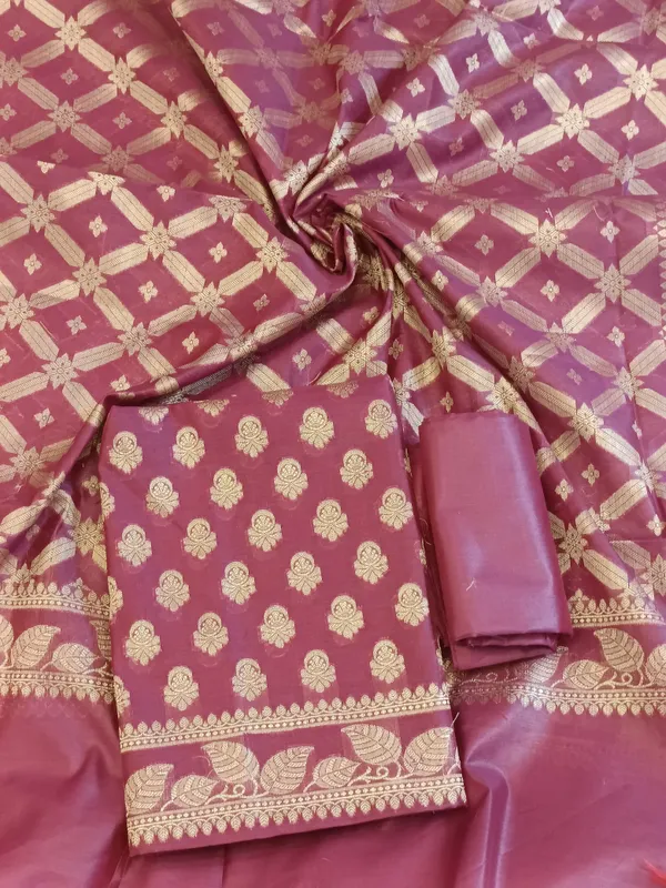 Burgundy_Cotton_Blend_Floral_Zari_Booti_with_Zig-Zag_Zari_Jaal_Dupatta_Banarasi_Suit_65SHL_PV3