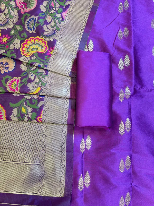 Purple_Katan_Silk_Zari_Booti_Banarasi_3_pcs_Suit_Set_with_Multicolor_Mina_Dupatta_700SKL_KS6