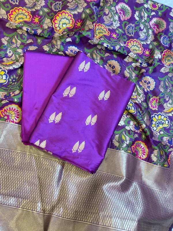 Purple_Katan_Silk_Zari_Booti_Banarasi_3_pcs_Suit_Set_with_Multicolor_Mina_Dupatta_700SKL_KS6