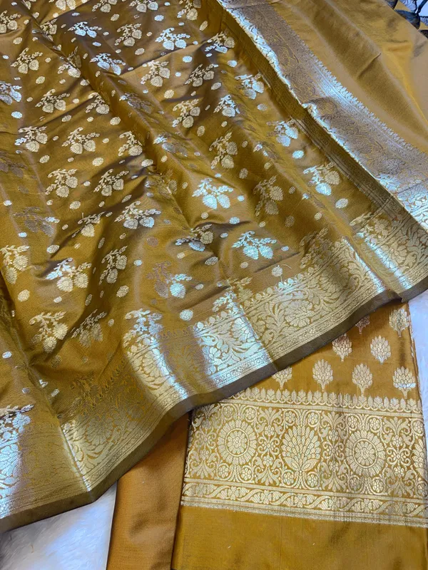 Mustard_Semi_Silk_Floral_Booti__Banarasi_3_pcs_Suit_Set_900AJ_SK2
