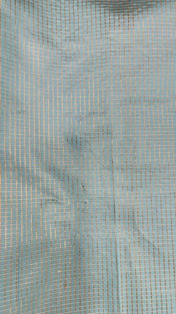 Humairah_Presents_Light_Blue_Organza_Zari_Plain_Striped_with_Gold_Zari_Border_with_Contrast_Gold_Pallu_and_Light_Blue_Blouse