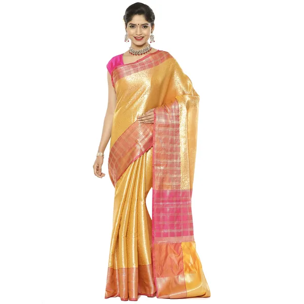 Orange_Kanchi_Silk_Banarasi_Sarees_For_Women_GEBE23