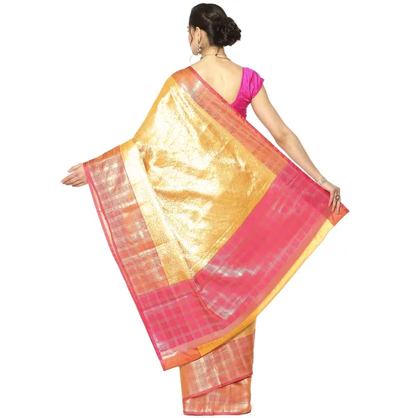 Orange_Kanchi_Silk_Banarasi_Sarees_For_Women_GEBE23