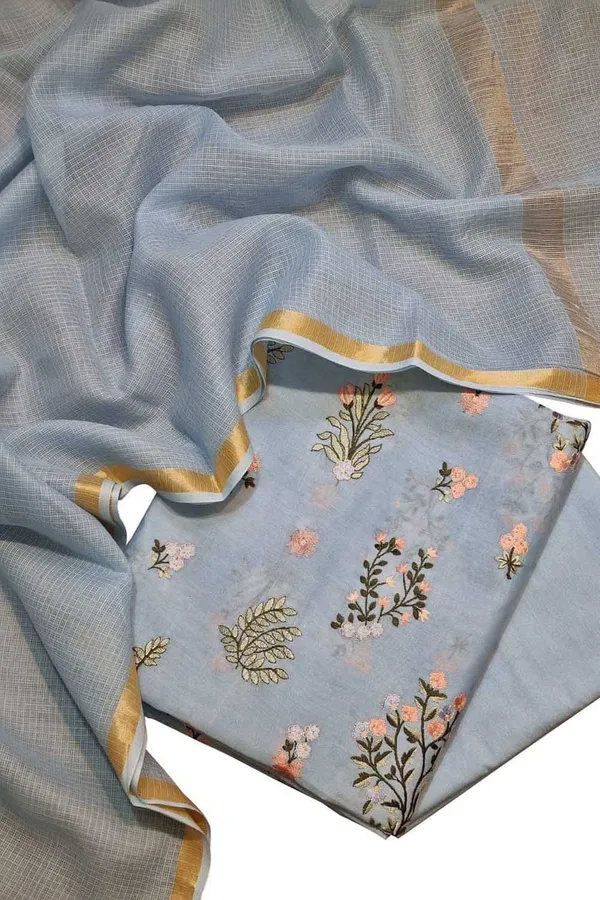 Grey_Chiniya_Silk_Embroidery_Booti_Daman_Banarasi_Suit_with_Kota_Check_Dupatta_1000SKL_CSE7
