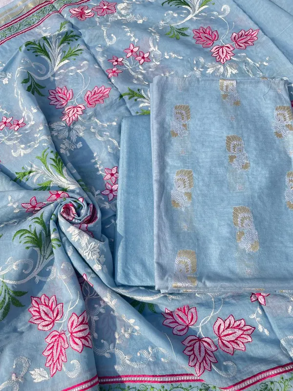 Blue_Pure_Mercerised_Resham_Mina_Embroidery_Dupatta_Banarasi_Suit_1250SKL_RM7