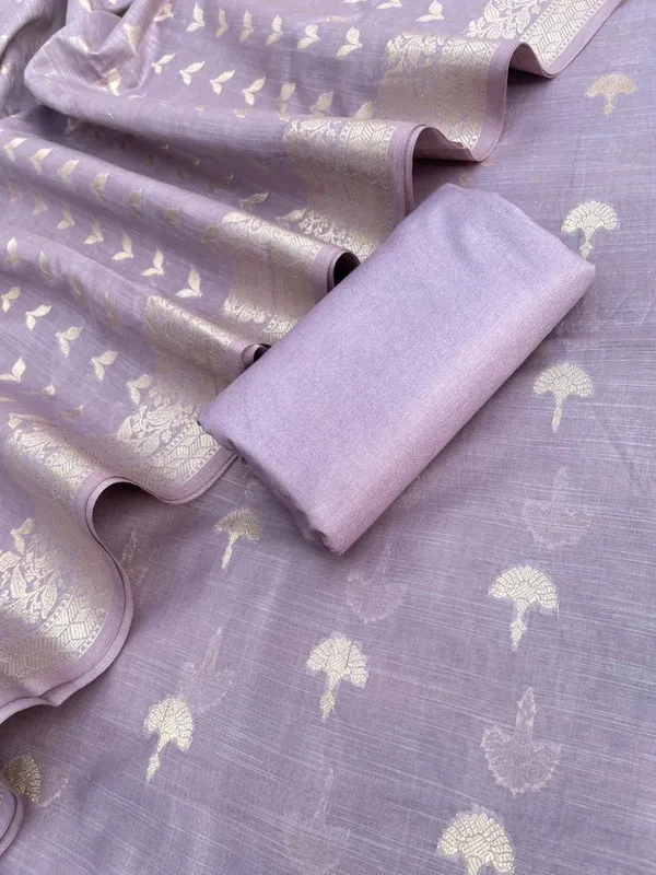 Light_Purple_Cotton_Linen_Floral_Zari_Booti_Banarasi_Suit_with_Patti_Booti_Dupatta_120DAN_CL3