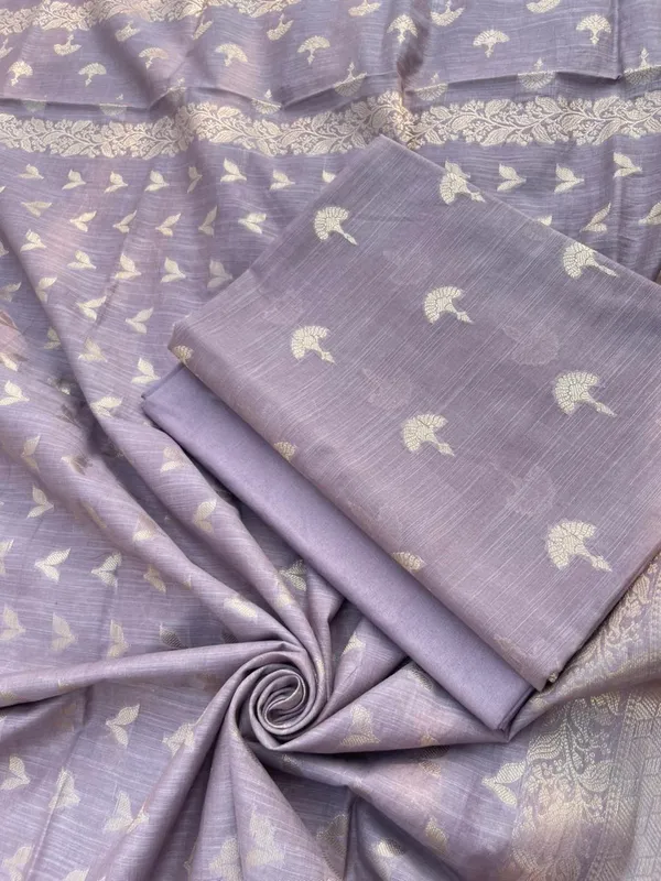 Light_Purple_Cotton_Linen_Floral_Zari_Booti_Banarasi_Suit_with_Patti_Booti_Dupatta_120DAN_CL3