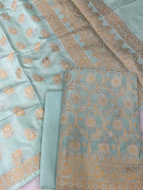 Blue_Mulberry_Chiniya_Silk_With_Floral_Booti_Dupatta_Banarasi_3_Pcs_Suit_Set_SKL_MLC1