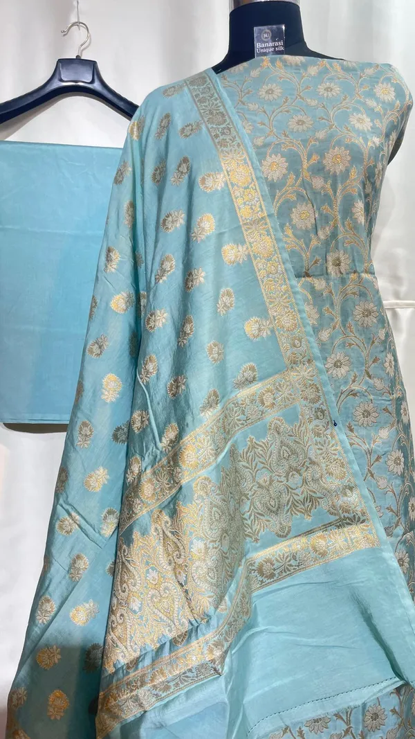 Blue_Mulberry_Chiniya_Silk_With_Floral_Booti_Dupatta_Banarasi_3_Pcs_Suit_Set_SKL_MLC1