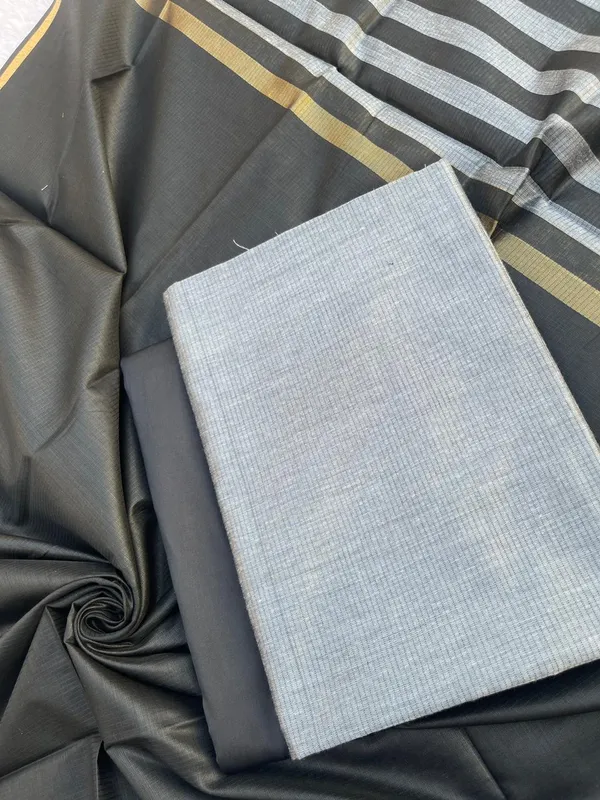 Elegant_Black_&_Grey_Cotton_Silk_Banarasi_Suit_with_Stripe_Zari_Patti_Dupatta_600SKL_CS18