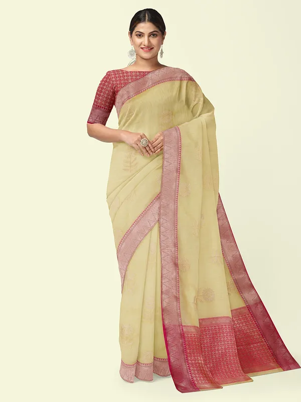 Beige_Cotton_Blend_Banarasi_Sarees_For_Women_GEHKR_43