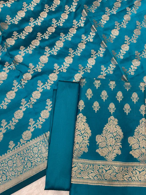 Turqouise_Blue_Katan_Silk_Zari_Border_Banarasi_3_pcs_Suit_Set_800JD_KB2