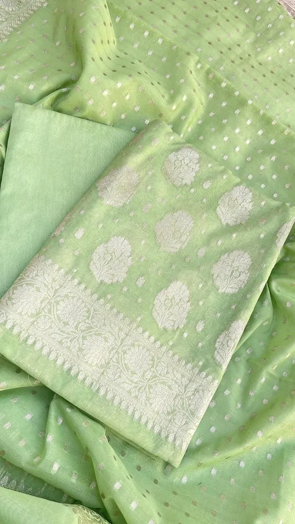 Light_Green_Katan_Georgette_Silver_Zari_Booti_Banarasi_Suit_Set_with_Chunri_Booti_1200SKL_KG12