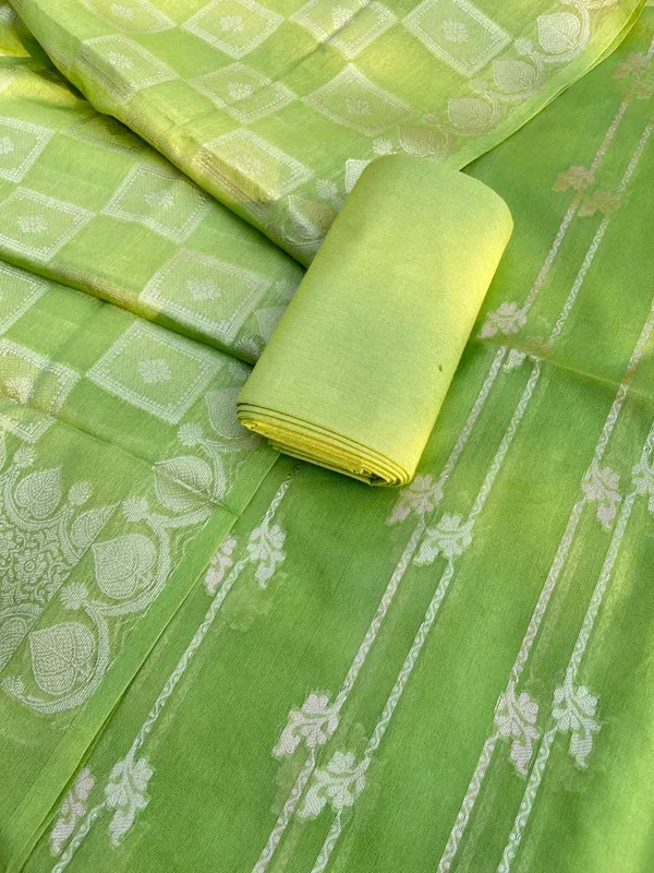 Green_Pam_Mercerised_Silk_Plain_Banarasi_Suit_with_Stripe_Zari_Dupatta_11SKL_PS3
