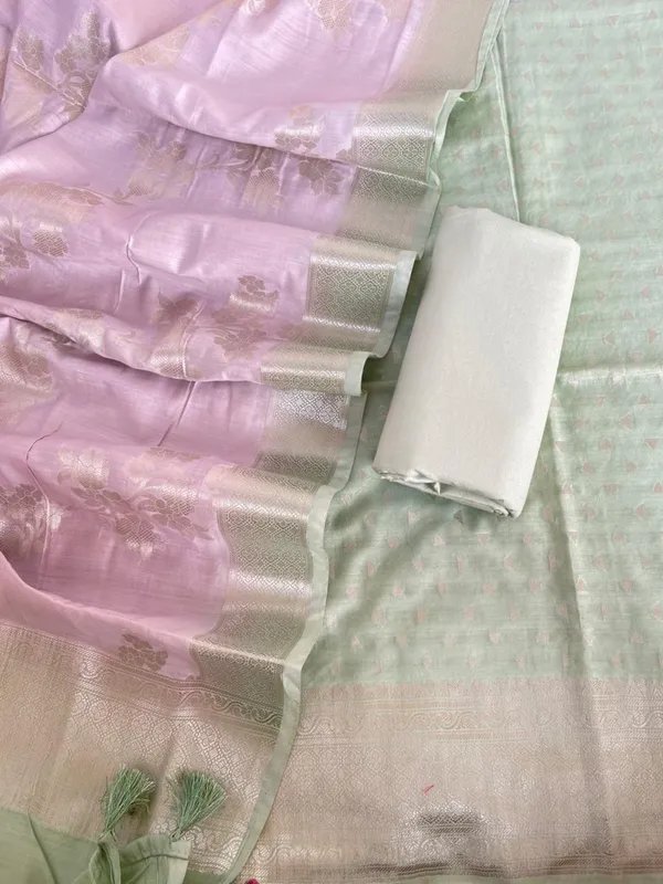 Pista_Green_Pashmina_Silk_Chunri_Zari_Booti_Banarasi_Suit_with_Contrast_Lavander_Floral_Jaal_Dupatta_1250DAN_PMC1