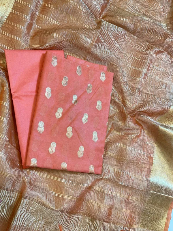 Peach_Mescrize_Cotton_Banarasi_3_pcs_Suit_Set_with_Crush_Tissue_Dupatta_1100SKL_MSC1
