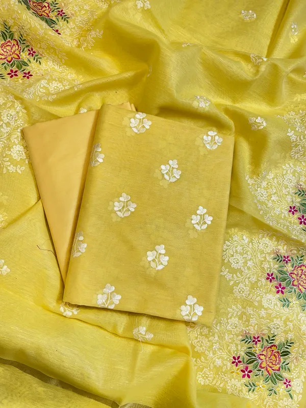 Yellow_Cotton_Linen_Banarasi_3_pcs_Suit_Set_with_Embroidery_Dupatta_1100SKL_LN3