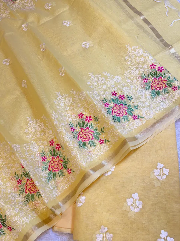 Yellow_Cotton_Linen_Banarasi_3_pcs_Suit_Set_with_Embroidery_Dupatta_1100SKL_LN3