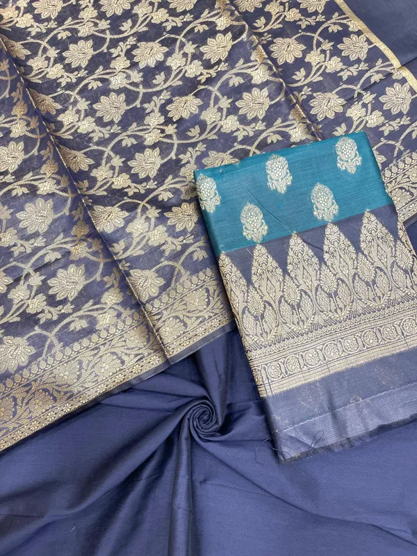 Sea_Green_Cotton_Banarasi_3_pcs_Suit_Set_with_Contrast_Navy_Blue_Dupatta_IM_CS6