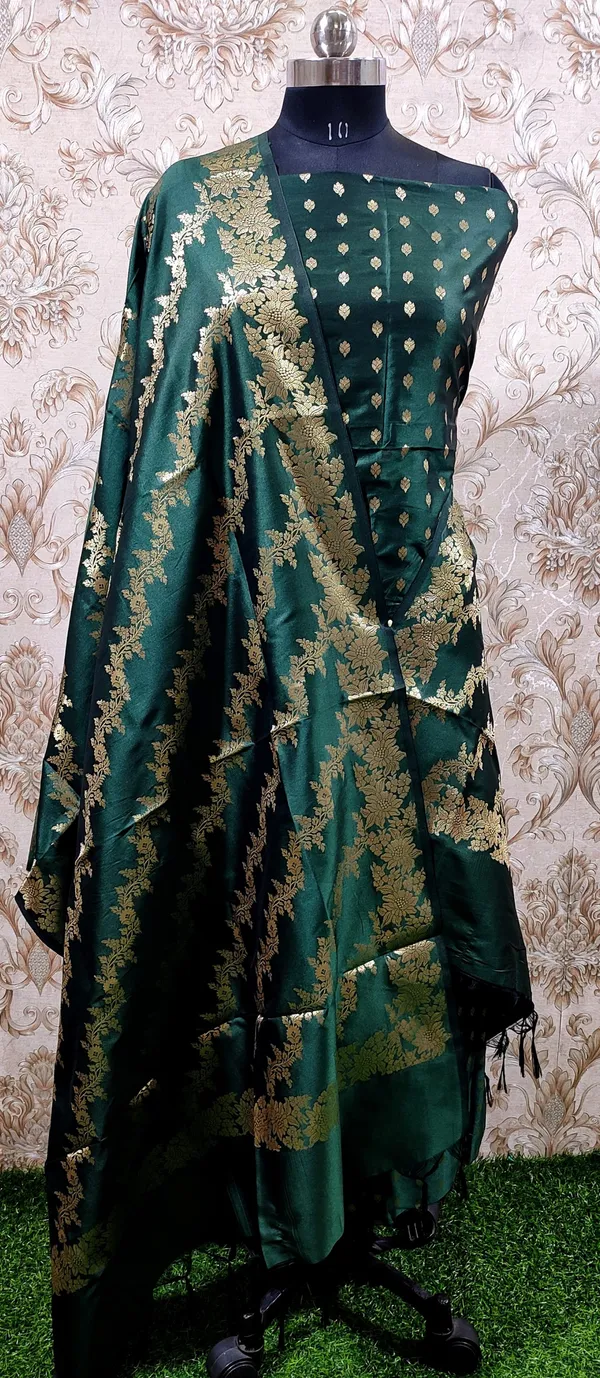Dark_Green_Katan_Silk_Floral_Zari_Booti_with_Aada_Stripe_Dupatta_Banarasi_Suit_700SKL_KS55