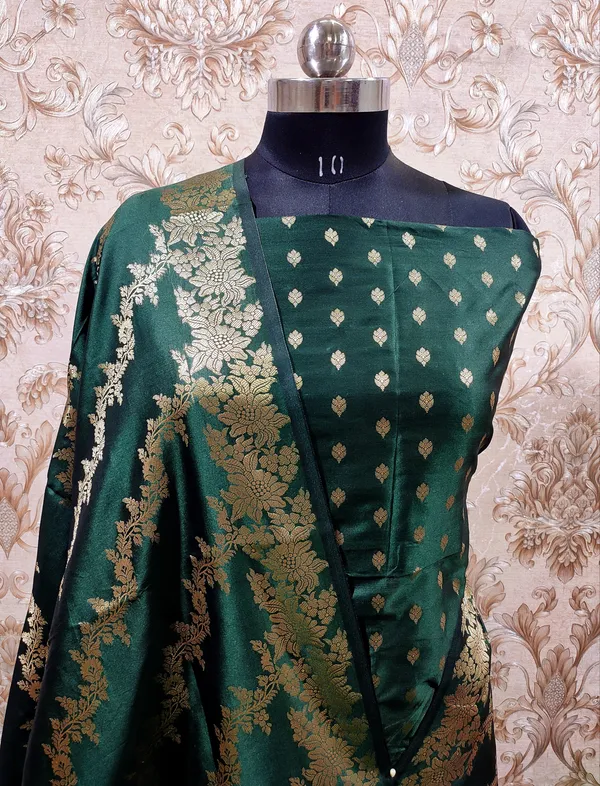 Dark_Green_Katan_Silk_Floral_Zari_Booti_with_Aada_Stripe_Dupatta_Banarasi_Suit_700SKL_KS55