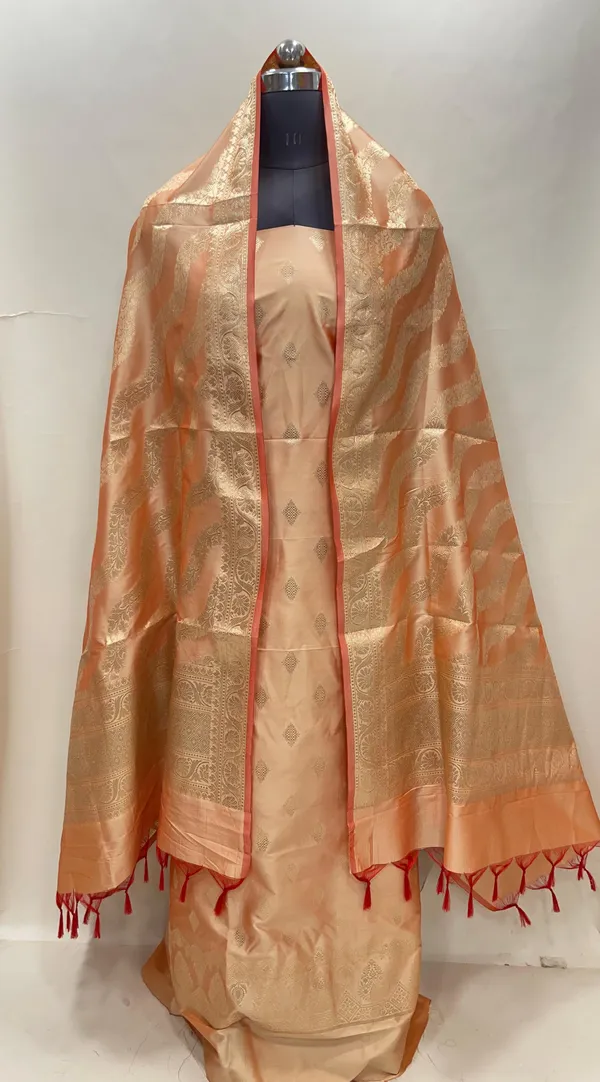 Orange_Semi_Katan_Silk_Handloom_Banarasi_3_pcs_Suit_Set_MUB_SK59