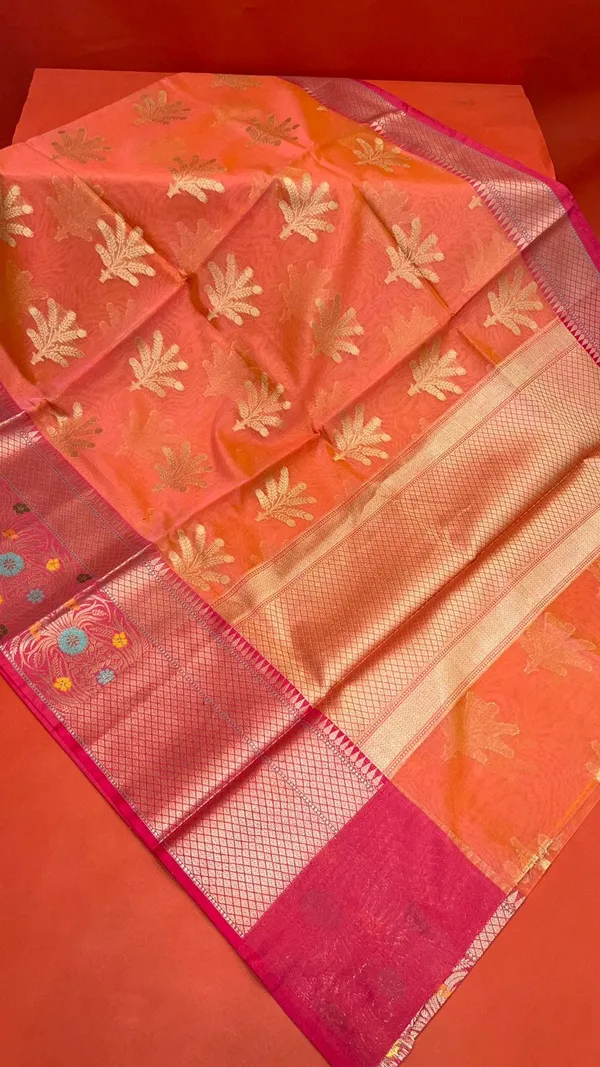 Orange_Cotton_Blend_Banarasi_Sarees_For_Women_GEHKR_4