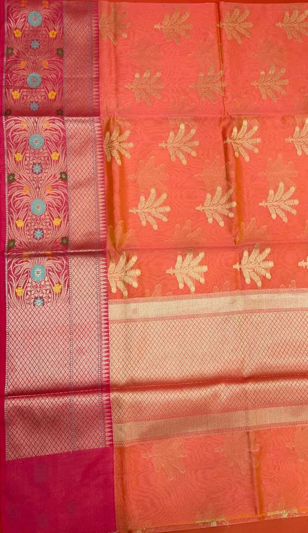 Orange_Cotton_Blend_Banarasi_Sarees_For_Women_GEHKR_4