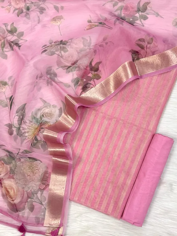 Pink_Floral_Organza_Banarasi_Suit_with_Golden_Zari_Stripe_Top_&_Digital_Printed_Dupatta_900SKL_PMD2