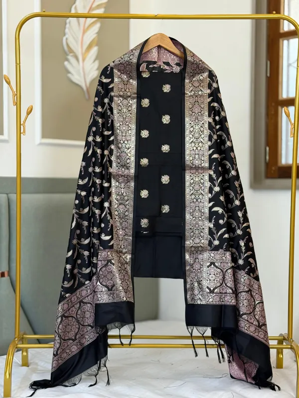 Black_Katan_Silk_Alfi_Zari_Booti_Banarasi_Suit_With_Floral_Jaal_Dupatta_150PNJ_SA4