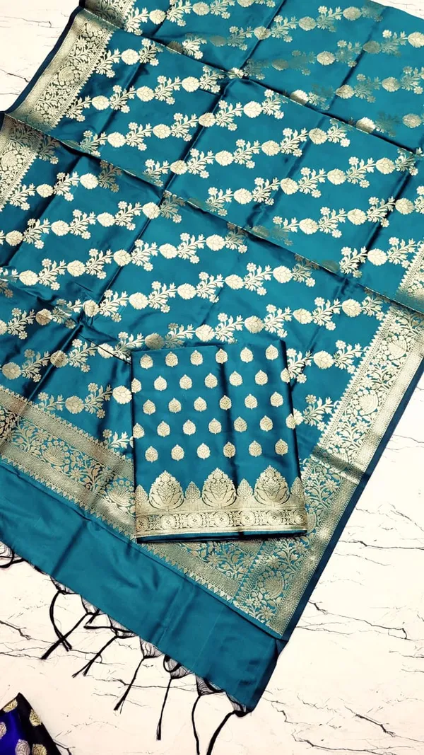 Teal_Blue_Katan_Silk_Floral_Zari_Booti_Banarasi_Suit_with_Aada_Zari_Jaal_Dupatta_800SKL_KSD10