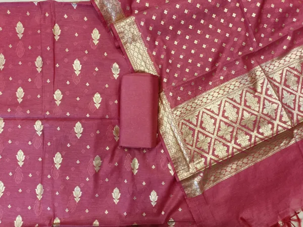 Pink_Mercerise_Silk_Floral_Zari_Booti_with_Chunri_Booti_Dupatta_Banarasi_Suit_11SKL_CMS5
