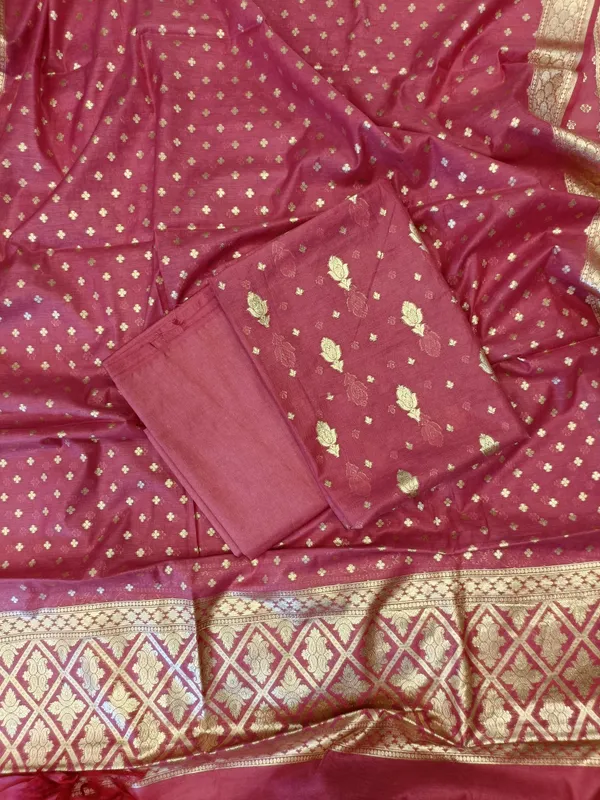 Pink_Mercerise_Silk_Floral_Zari_Booti_with_Chunri_Booti_Dupatta_Banarasi_Suit_11SKL_CMS5