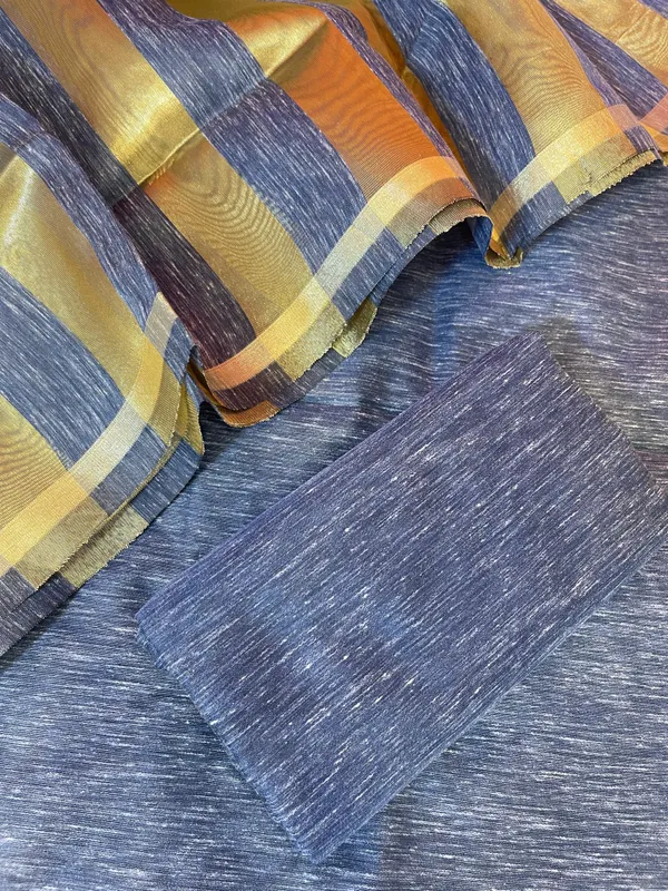 Navy_Blue_Linen_Zari_Stripe_Banarasi_3_pcs_Suit_Set_6SKL_LN24