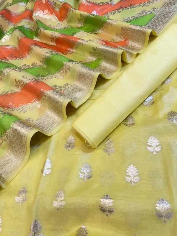Yellow_Pure_Cotton_Lorex_weave_Zari_Booti_Banarasi_Suit_1300IM_PCL7