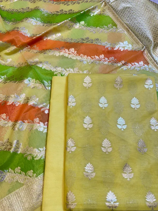 Yellow_Pure_Cotton_Lorex_weave_Zari_Booti_Banarasi_Suit_1300IM_PCL7
