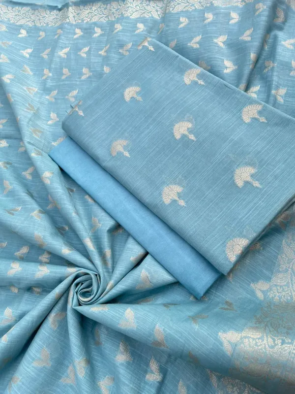 Blue_Cotton_Linen_Floral_Zari_Booti_Banarasi_Suit_with_Patti_Booti_Dupatta_120DAN_CL2