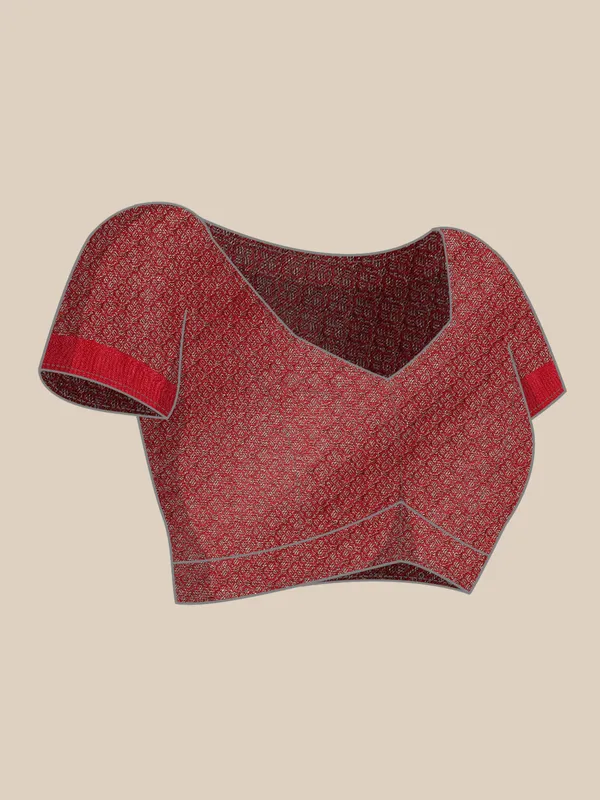 Brown_Cotton_Blend_Banarasi_Sarees_For_Women_GECT25