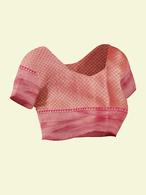 Beige_Cotton_Blend_Banarasi_Sarees_For_Women
